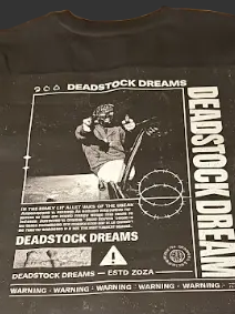 DEADSTOCK DREAMS by DJUPDOE – “DEADSTOCK DREAMS” Graphic Tee