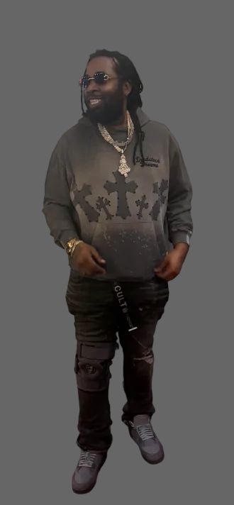 DEADSTOCK DREAMS by DJUPDOE – “Angel Cross” Hoodie
